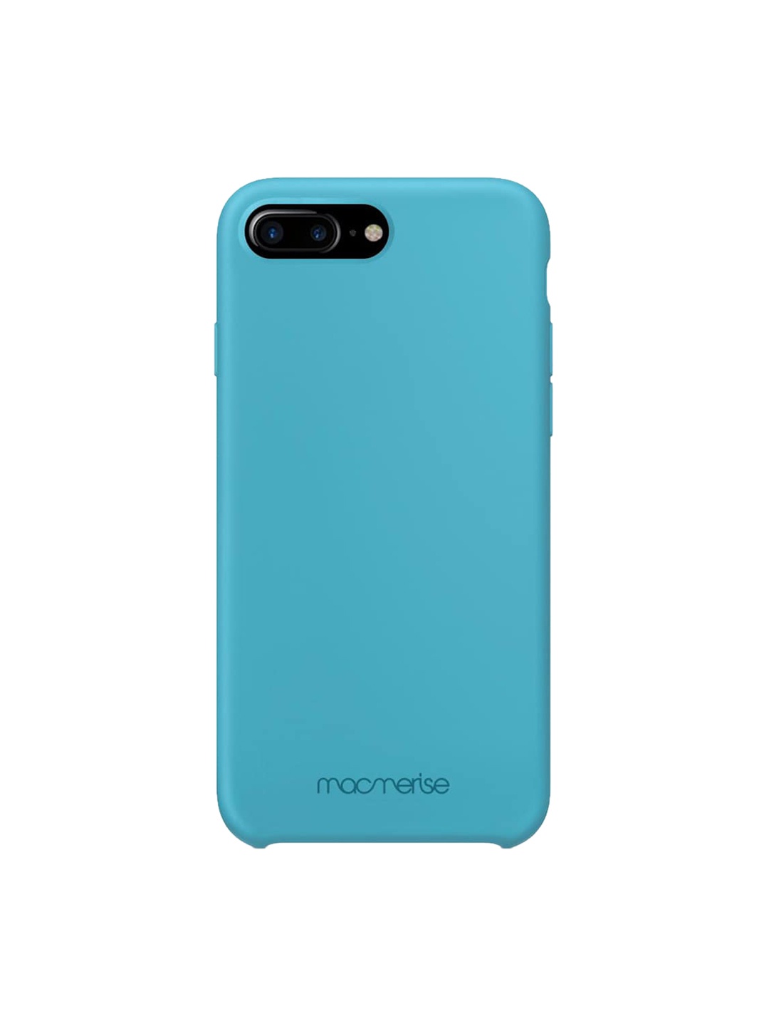 

macmerise Blue Solid Silicone iPhone 7 Plus Back Case