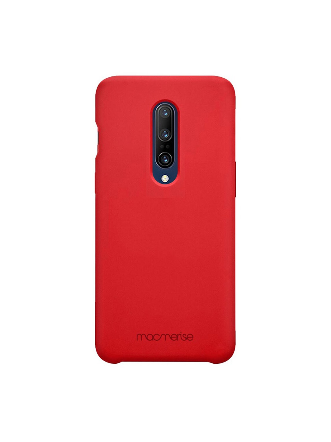 

macmerise Red Solid Silicone OnePlus 7 Pro Back Case