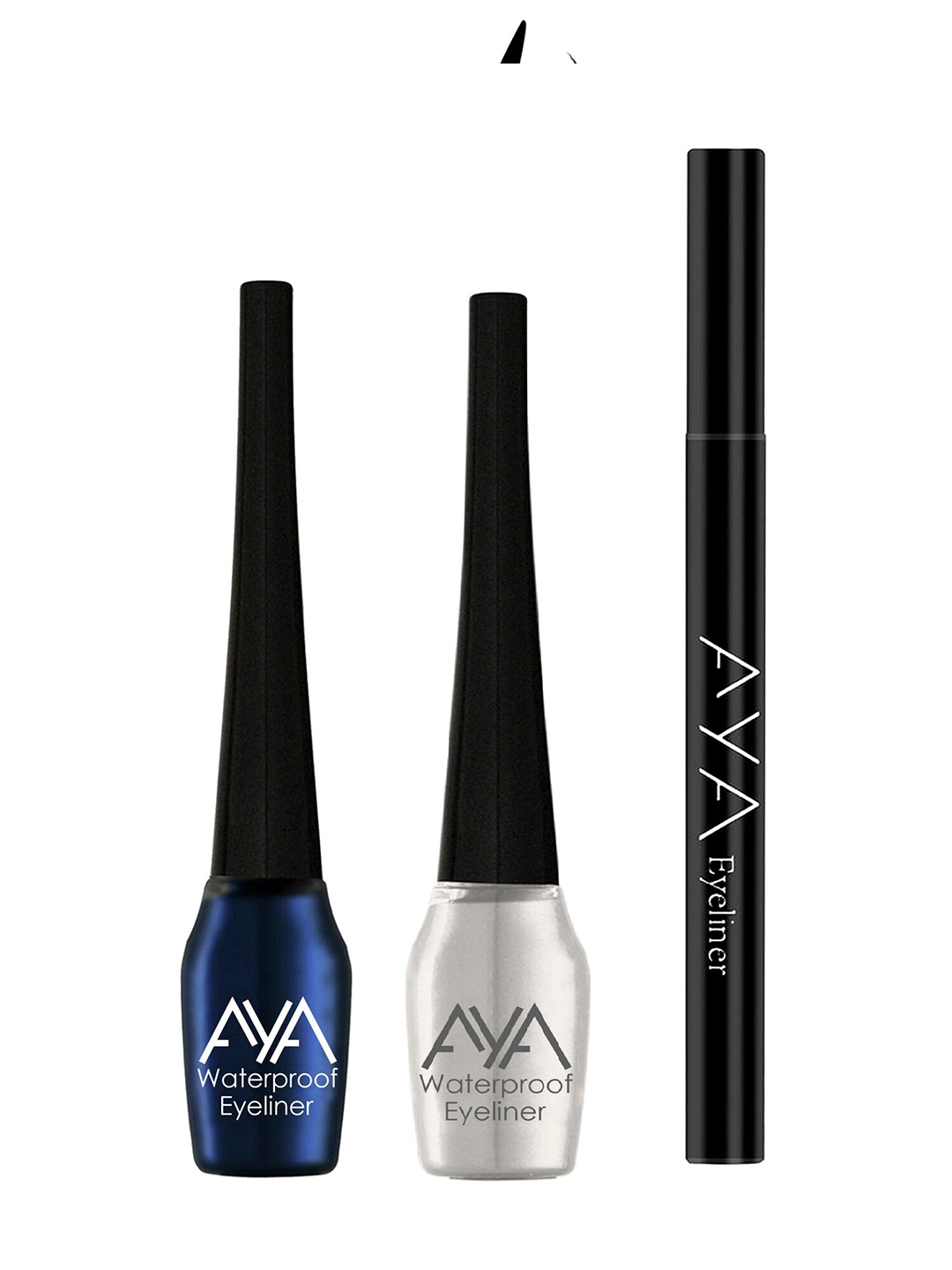 

AYA Set of 2 Waterproof Pen Eyeliner & Liquid Eyeliner, Black