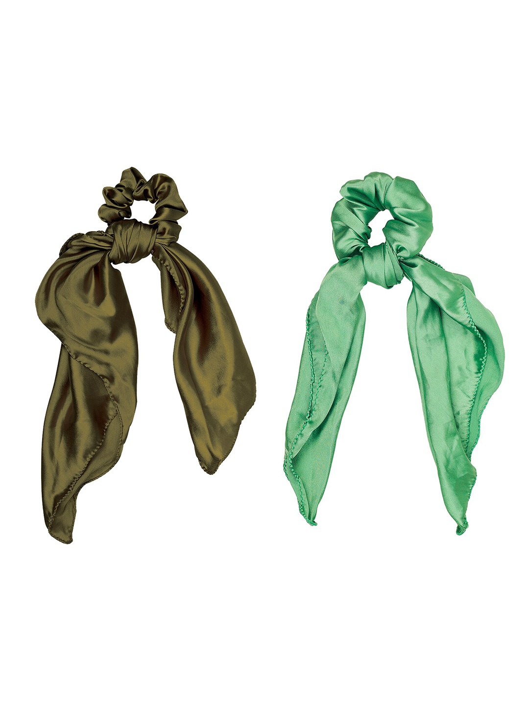 

ONE on ONE Women Olive Green Set of 2 Ponytail Holders