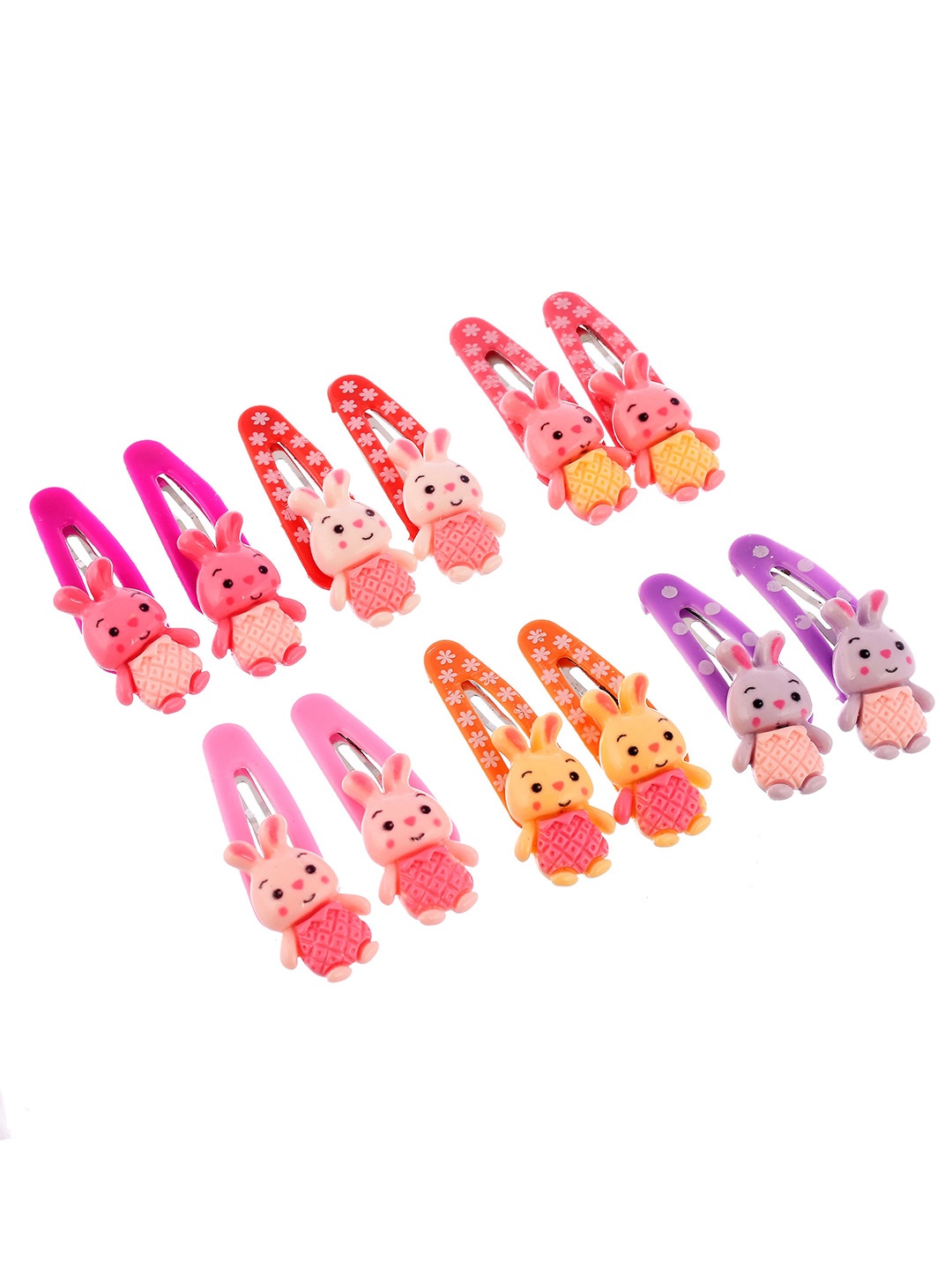 

Silvermerc Designs Girls Set of 12 Tic Tac Hair Clip, Pink