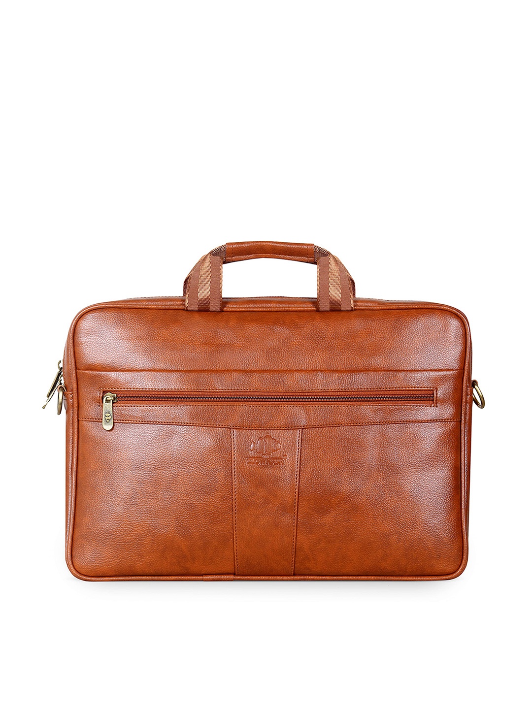 

THE CLOWNFISH Unisex Tan Textured Laptop Bag