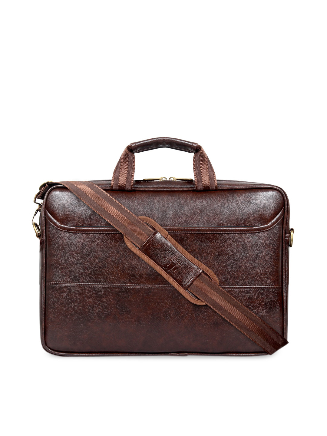 

THE CLOWNFISH Unisex Coffee Brown Laptop Bag