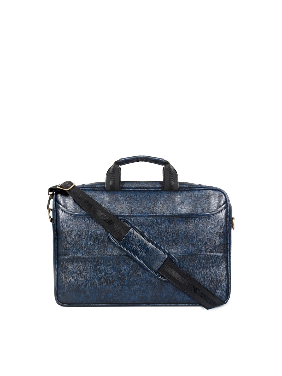 

THE CLOWNFISH Divine Unisex Blue Textured Laptop Bag