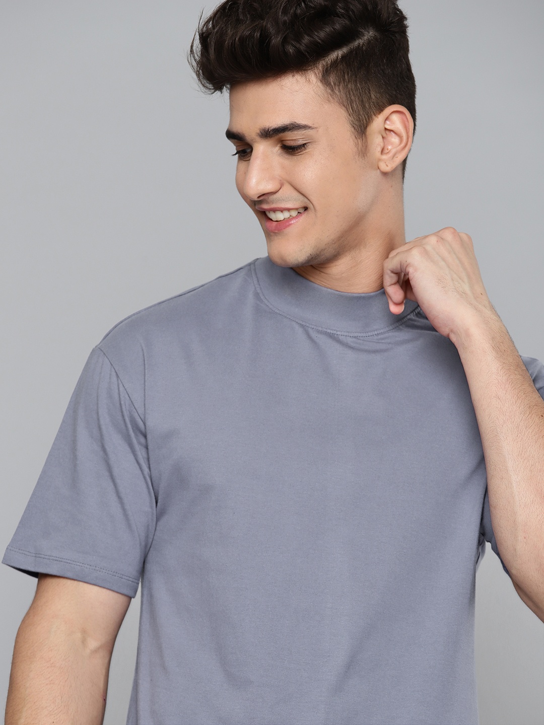 

M&H Easy Men Grey Pure Cotton T-shirt