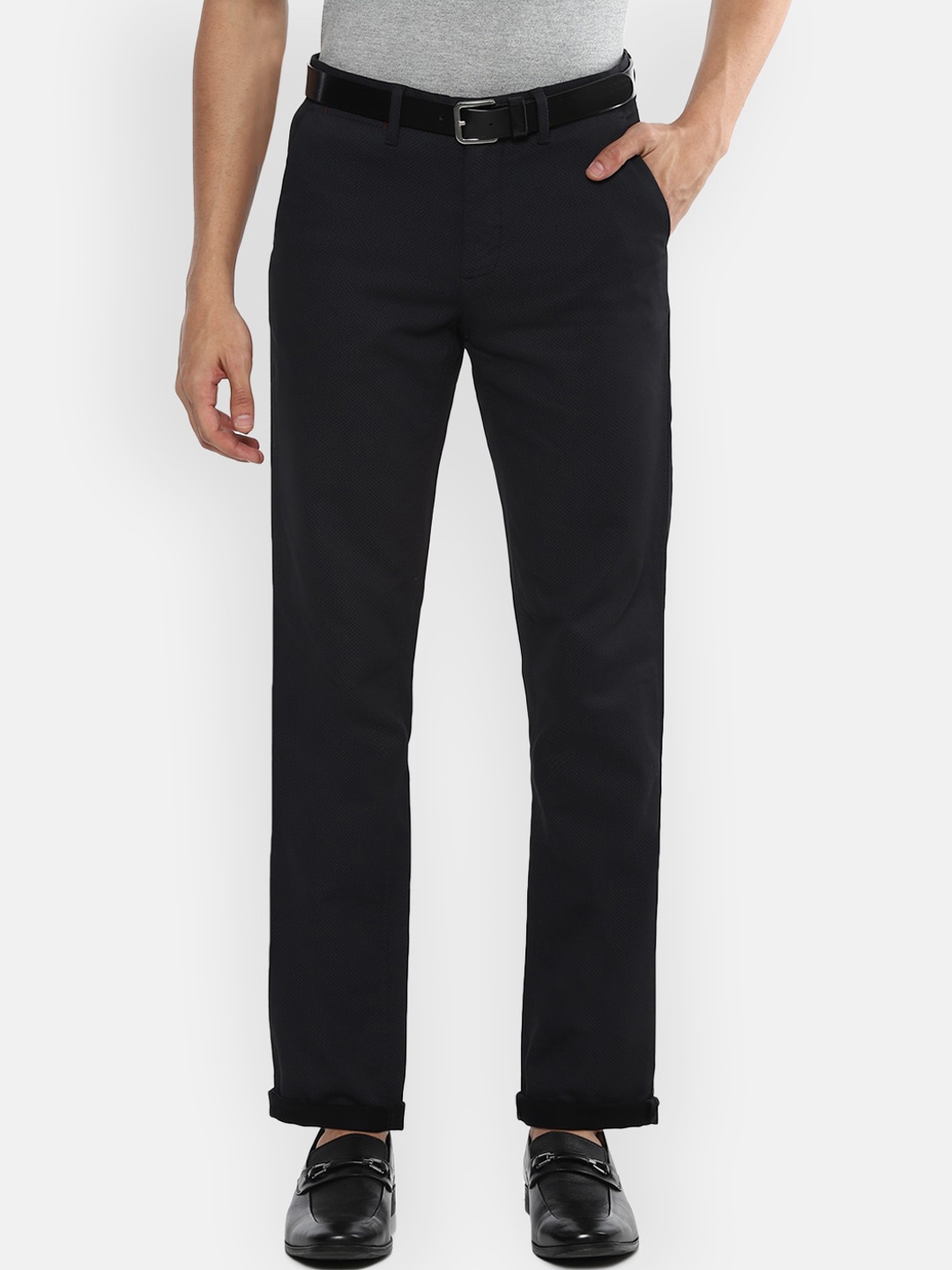 

Louis Philippe Sport Men Black Slim Fit Formal Trousers