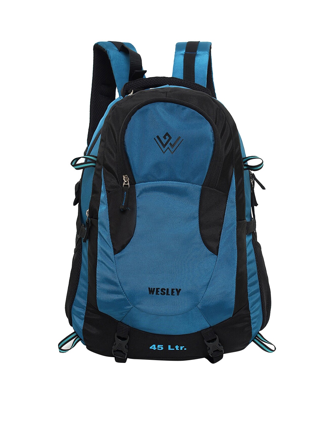 

Wesley Unisex Blue & Black Solid Laptop Bag