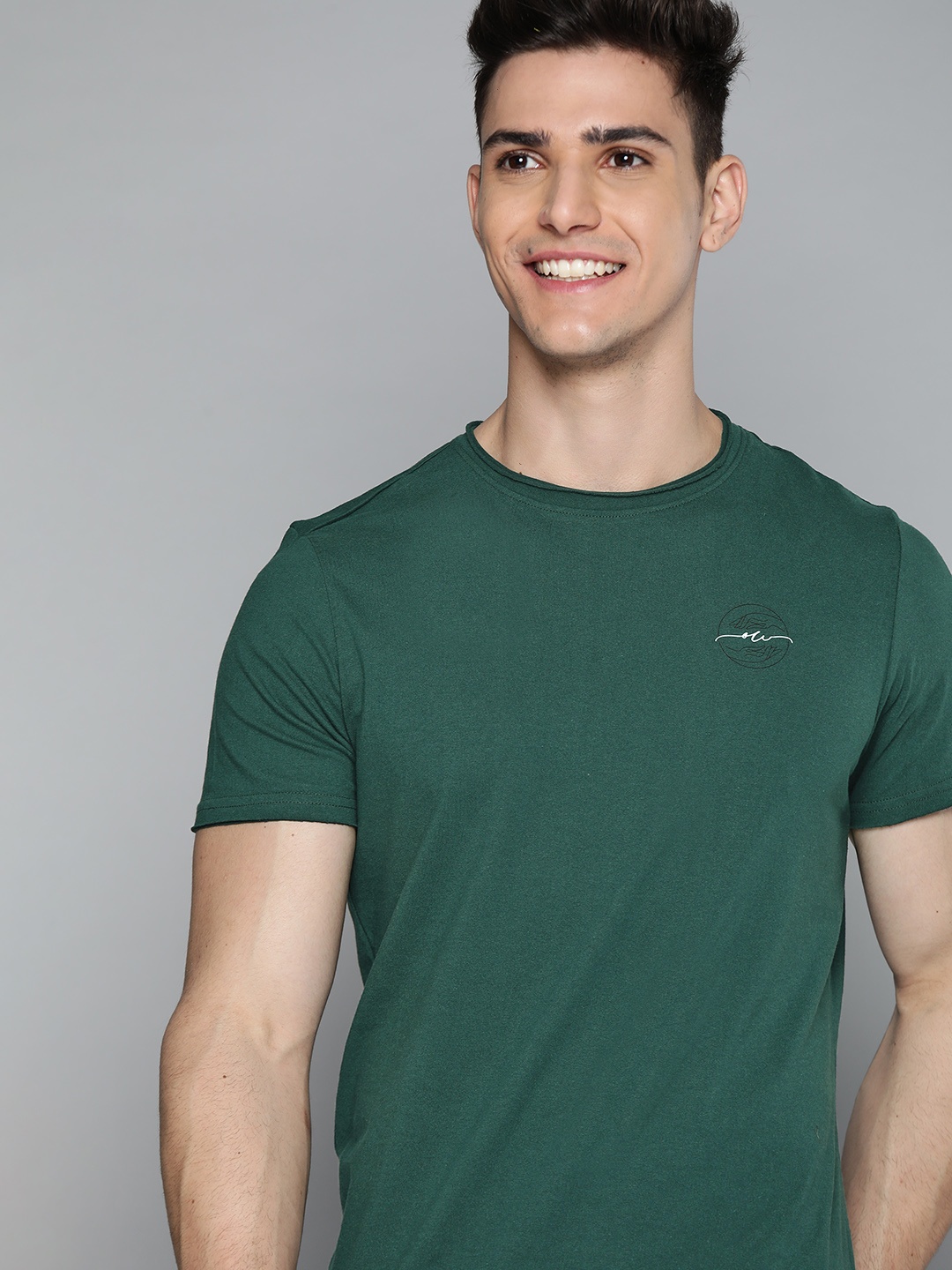 

M&H Our Water Men Green Graphic Print Detail Sustainable T-shirt