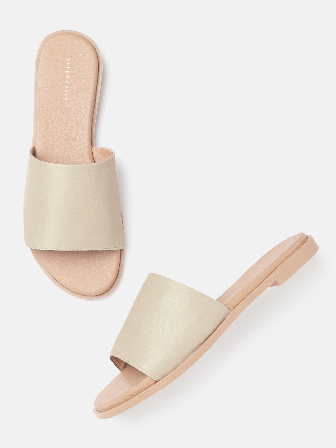 

Allen Solly Women Beige Solid Open Toe Flats