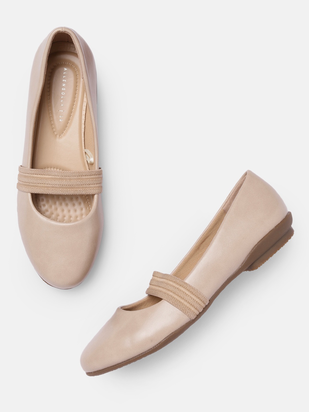 

Allen Solly Women Beige Solid Ballerinas