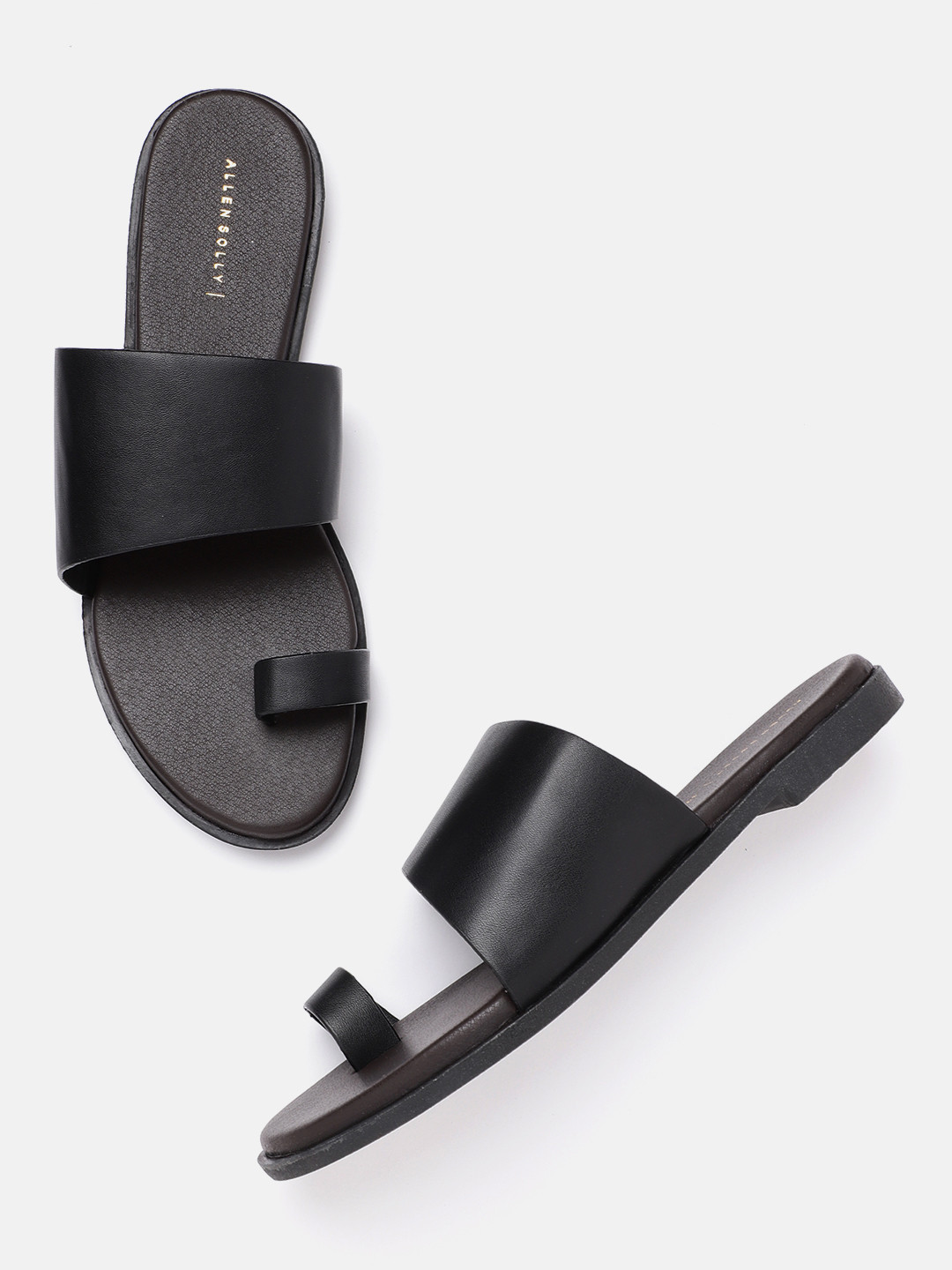 

Allen Solly Women Black Solid One Toe Flats