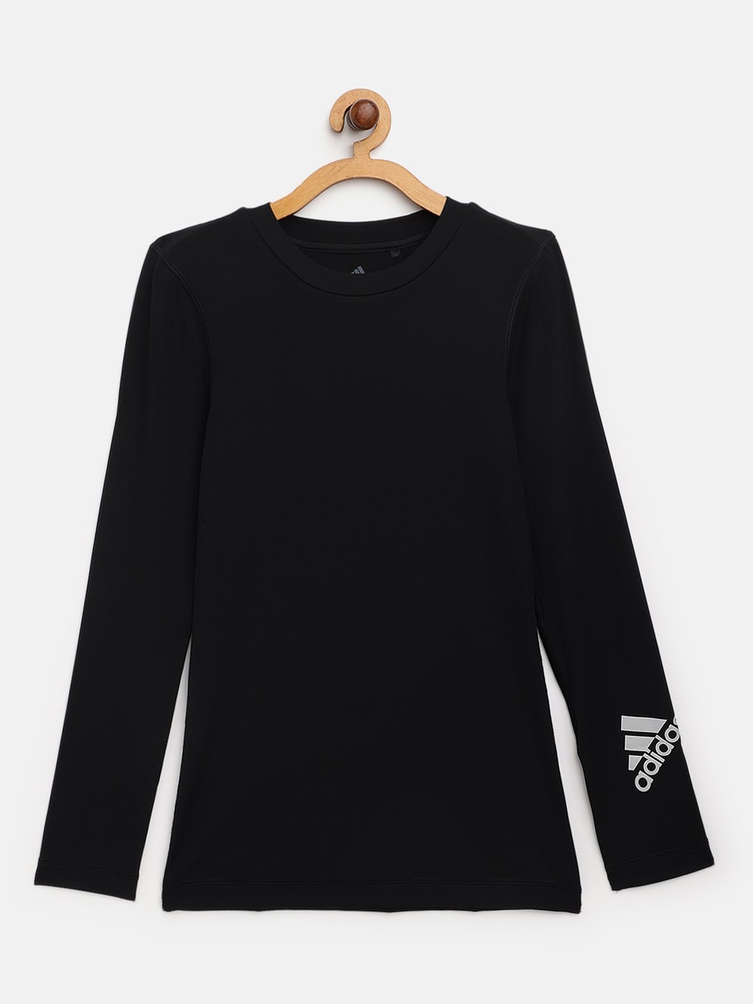 

ADIDAS Boys Black Techfit Aeroready Solid Training Sustainable T-shirt