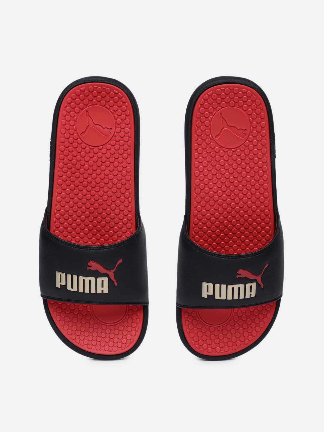 

Puma Women Black & Red Cool Cat Printed Sliders