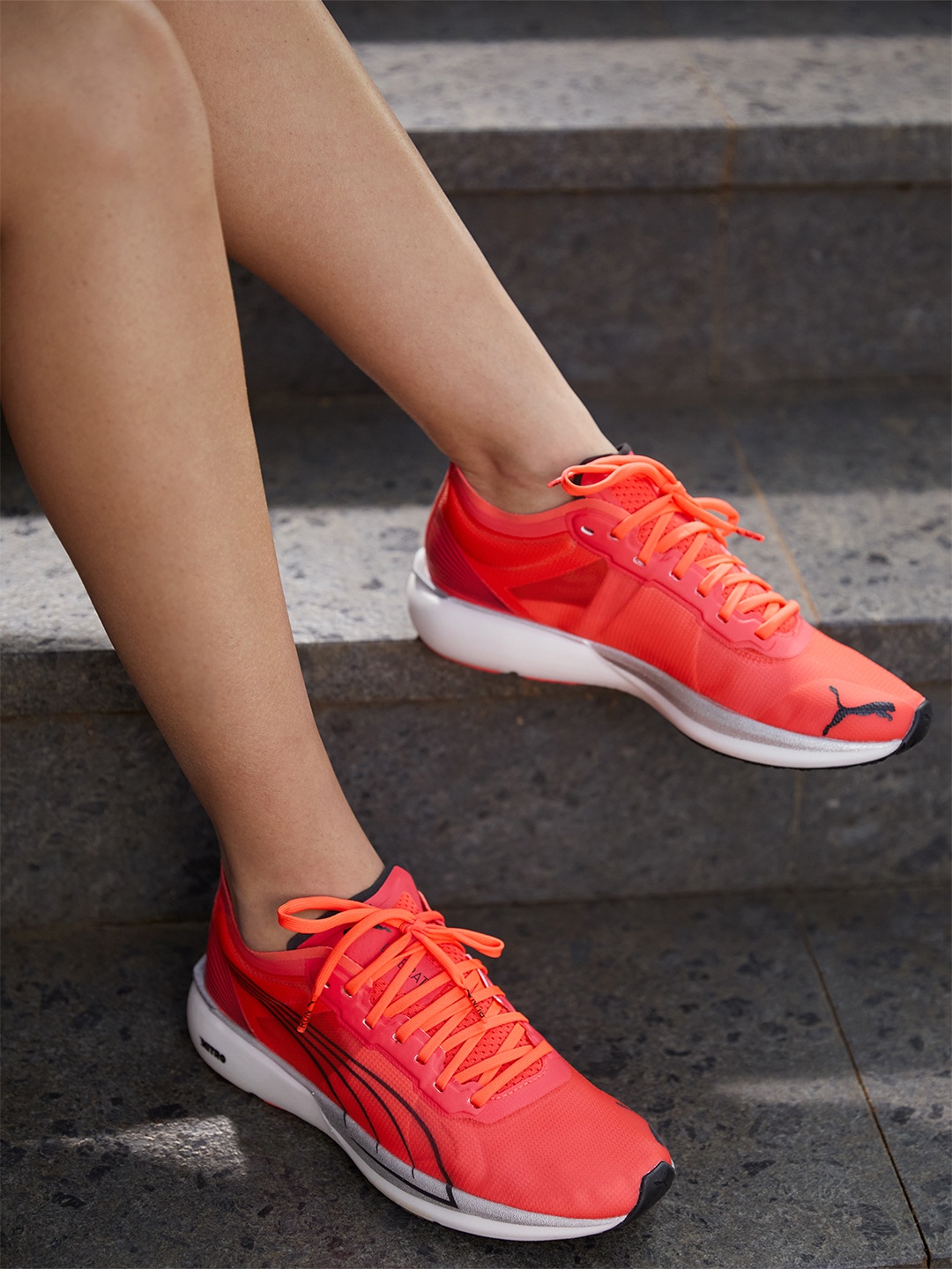

Puma Women Pink Textile Liberate NITRO Running Shoes