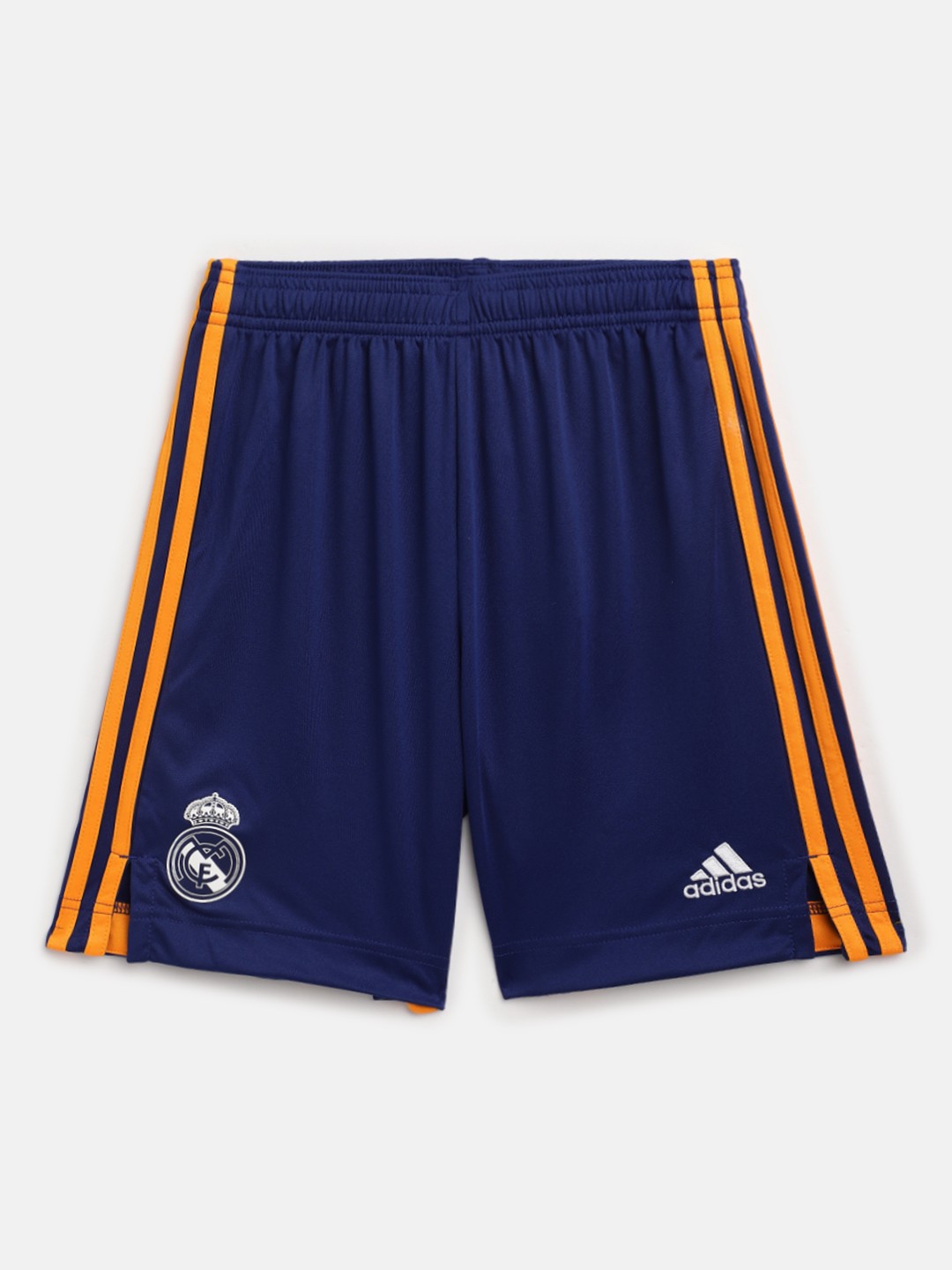 

ADIDAS Kids Navy Blue & Orange Real Madrid 21/22 Away Football Sustainable Shorts