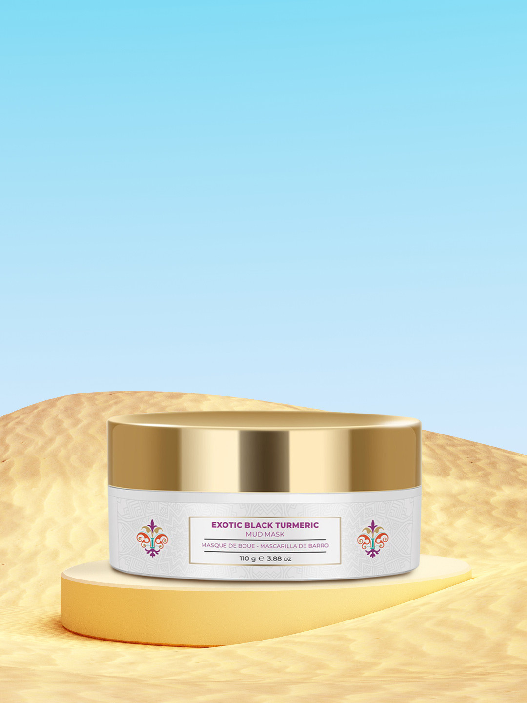 

Nourish Mantra Exotic Black Turmeric Mud Mask - 110 g, White