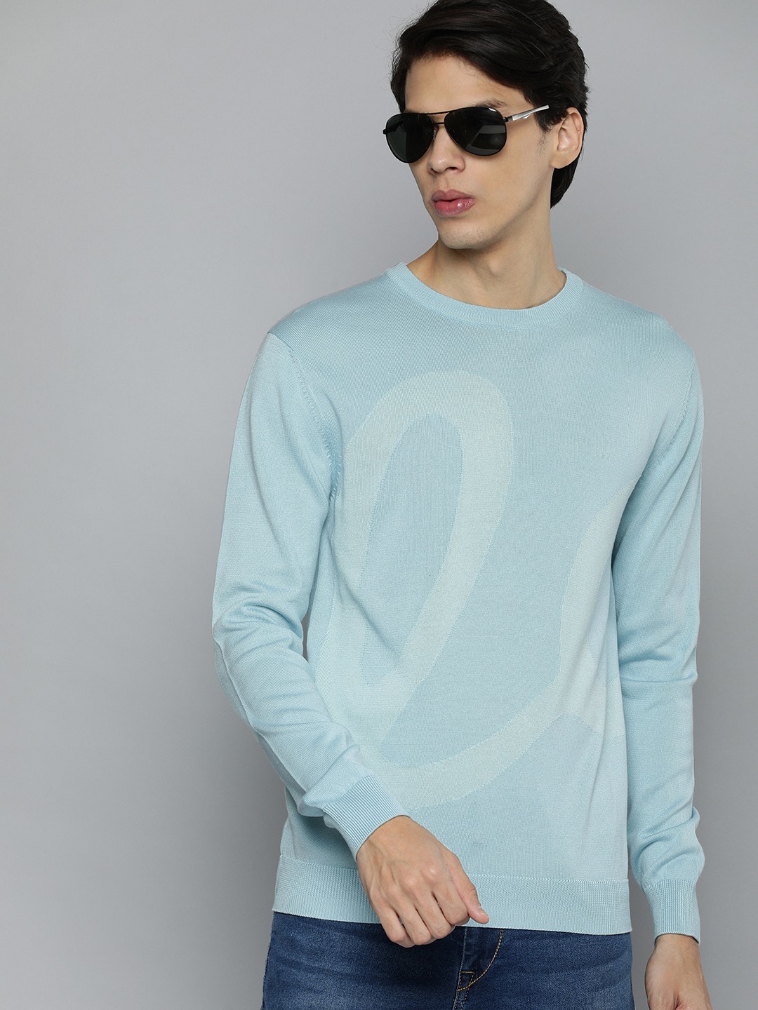 

Levis Men Blue Typography Pullover Sweatshirt