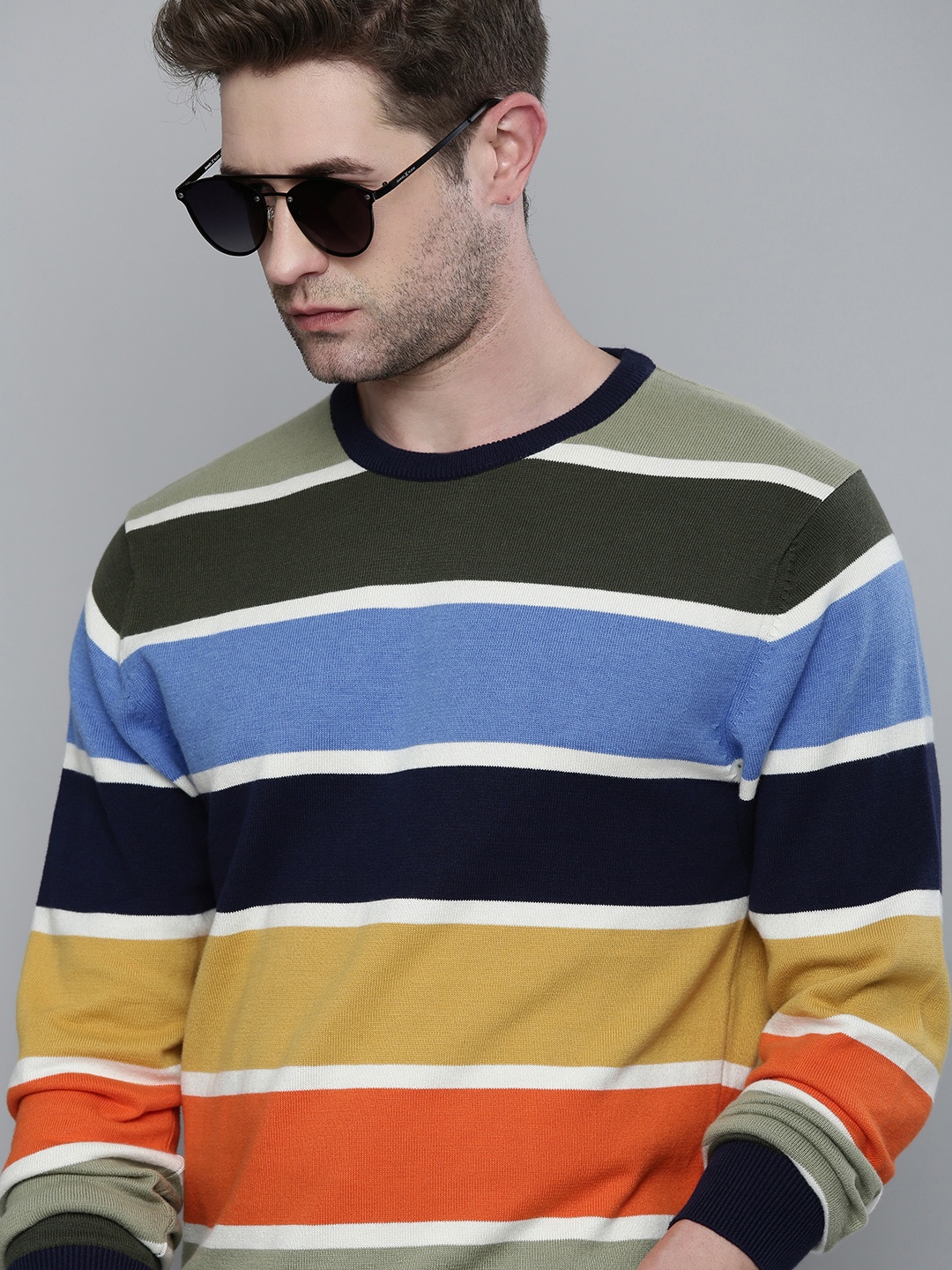 

Levis Men Multicoloured Striped Pullover, Multi