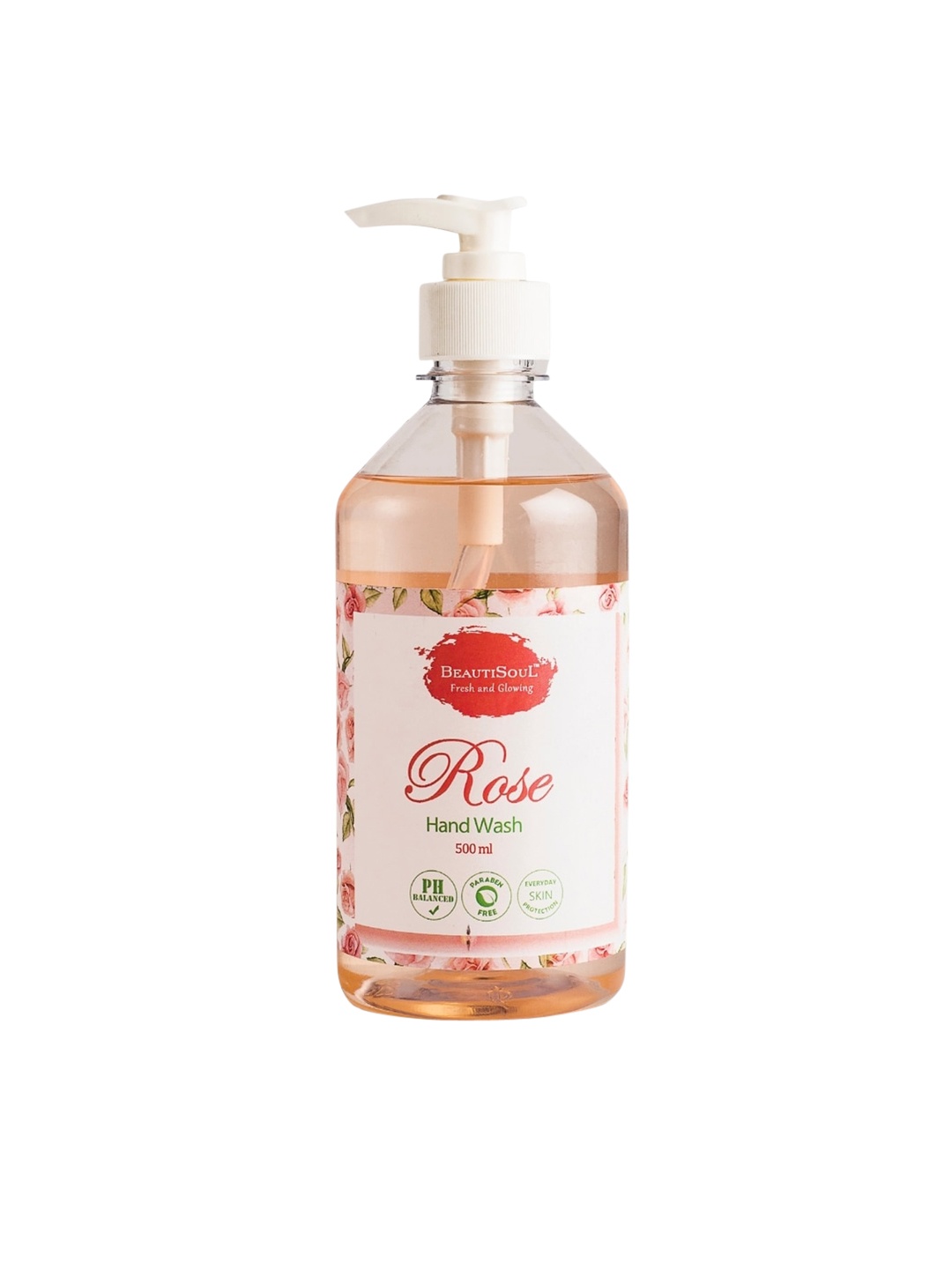 

Beautisoul Rose Handwash with Pure Rose & Glycerin - 500 ml, Pink