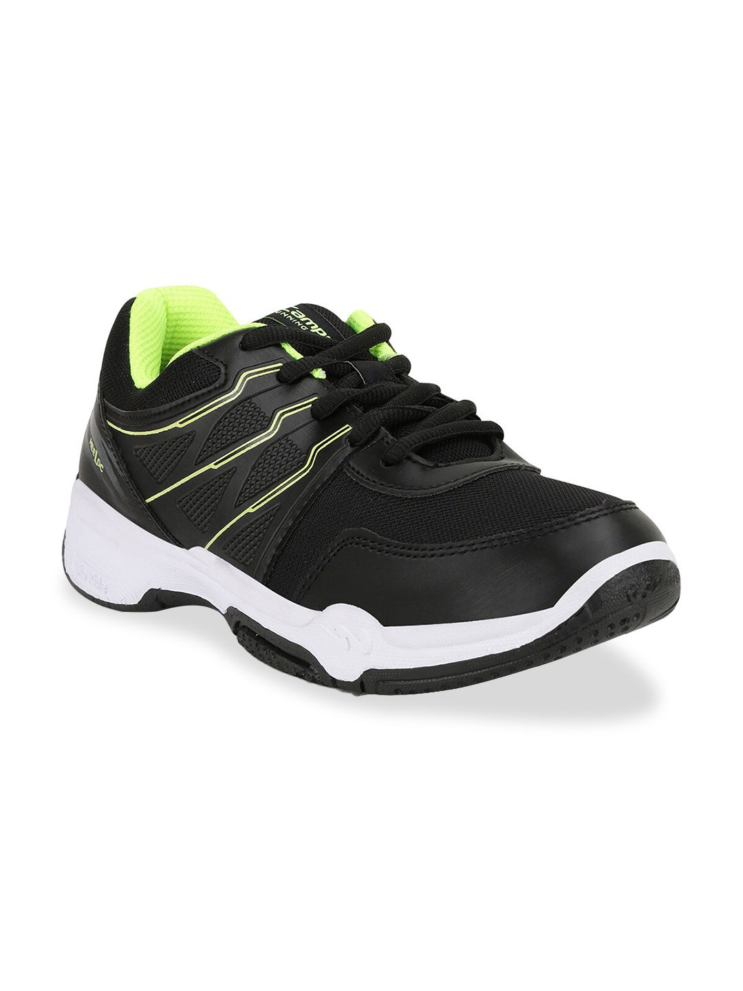 

Campus Kids Black & Green Running Marking Shoes