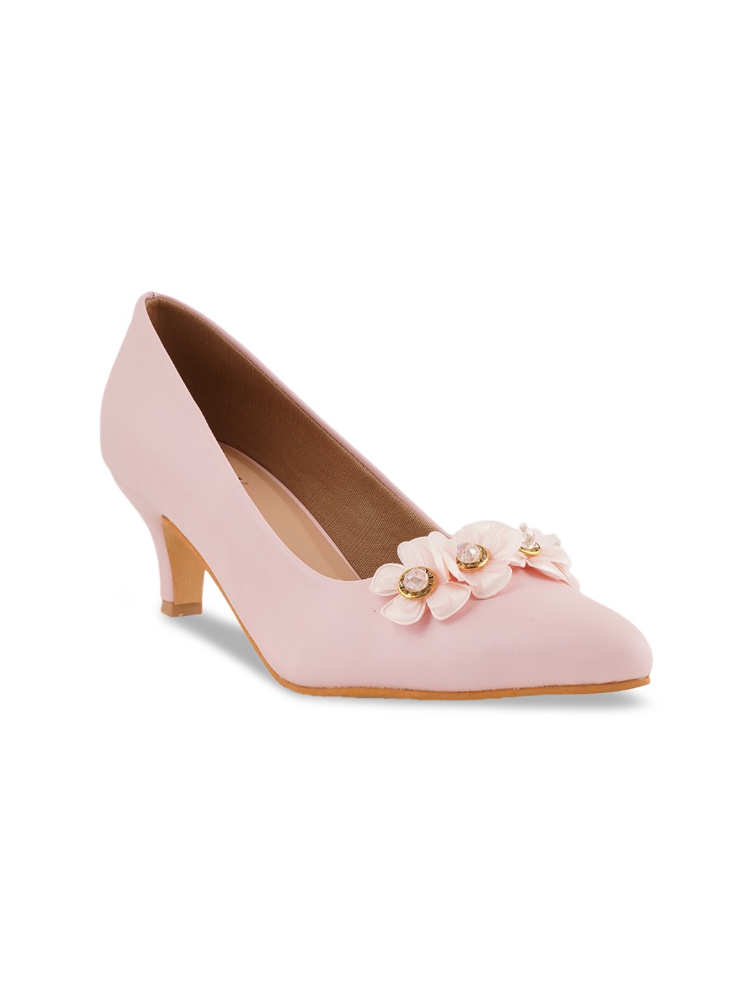 

SCENTRA Women Pink Western-Embellished Pumps