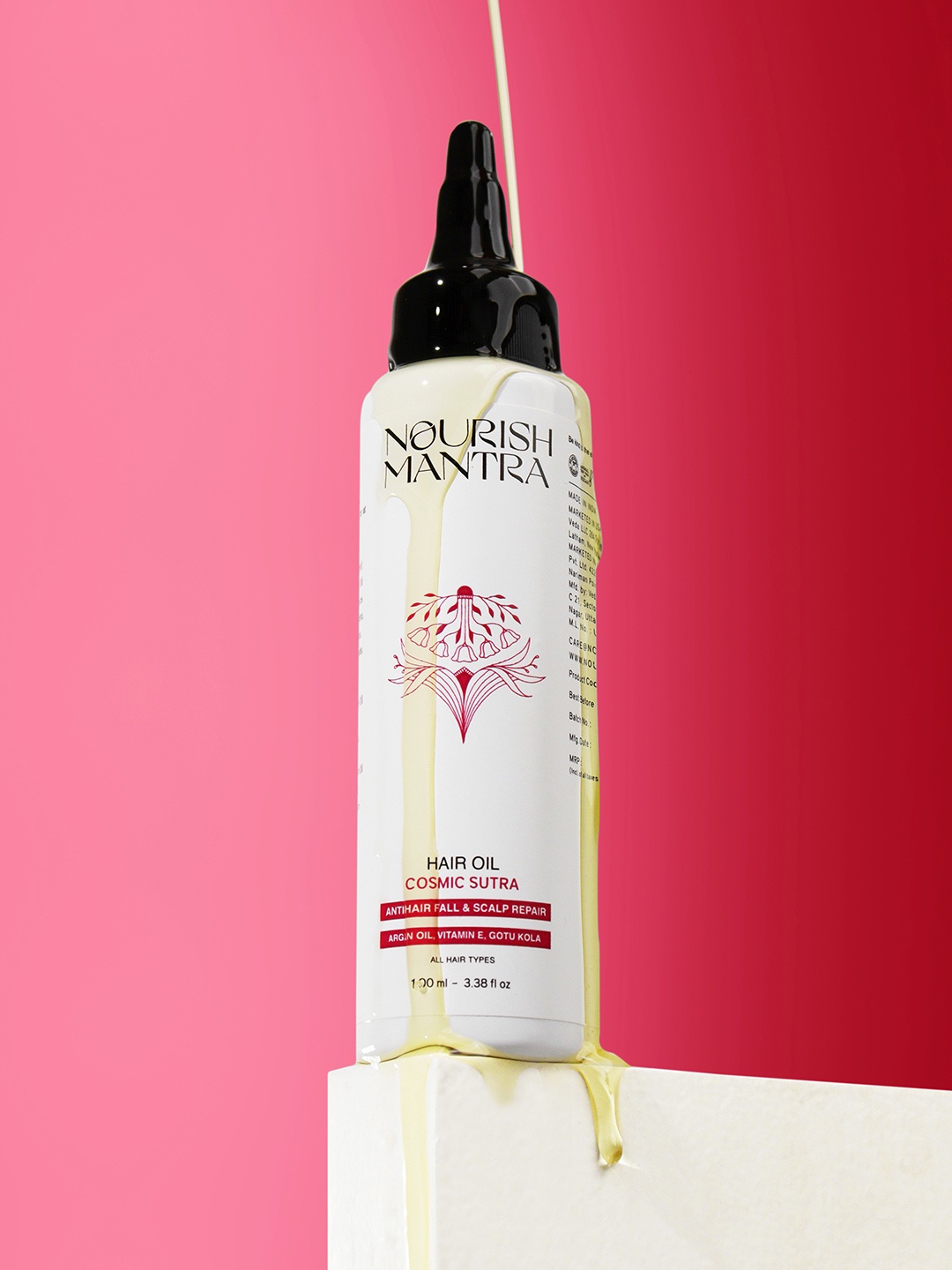 

Nourish Mantra Cosmic Sutra Hair Oil With Vitamin E & Gotu Kola - 100 ml, White