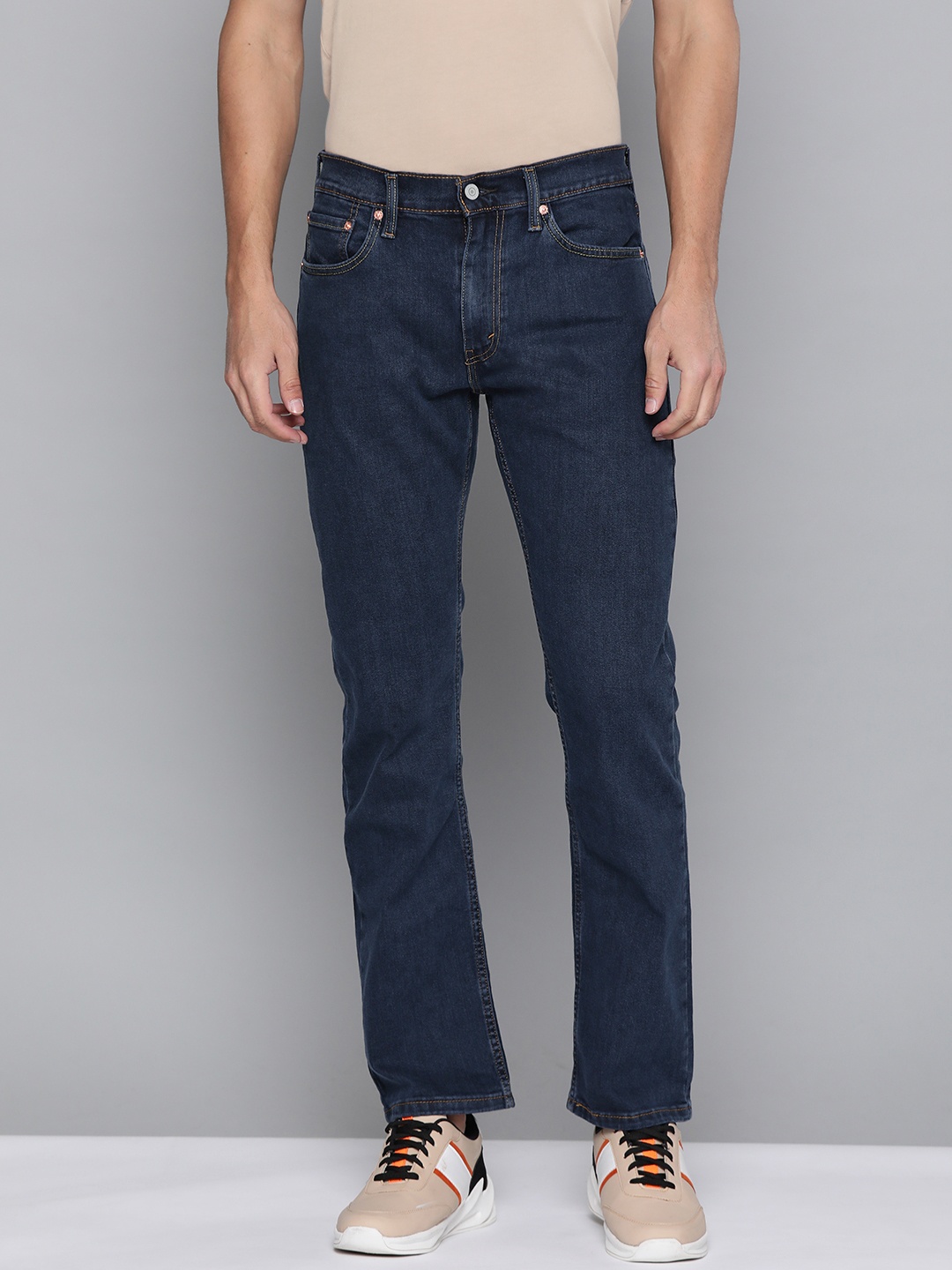 

Levis Men Navy Blue 513 Slim Straight Fit Stretchable Jeans