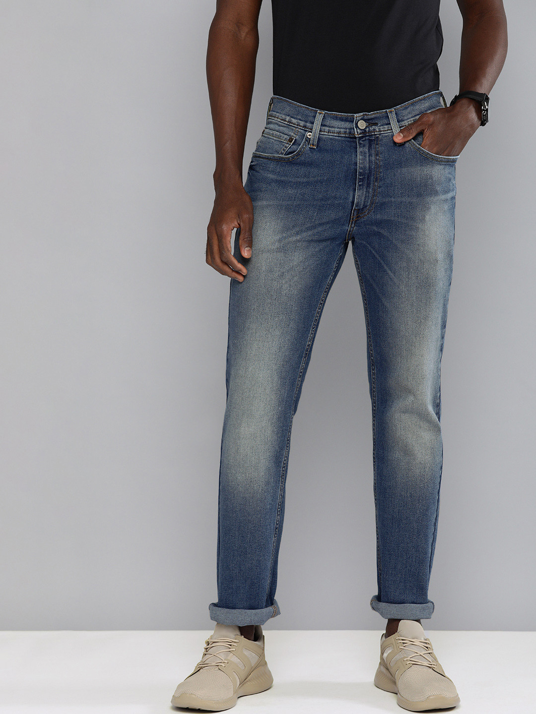 

Levis Men Blue 511 Slim Fit Light Fade Stretchable Jeans