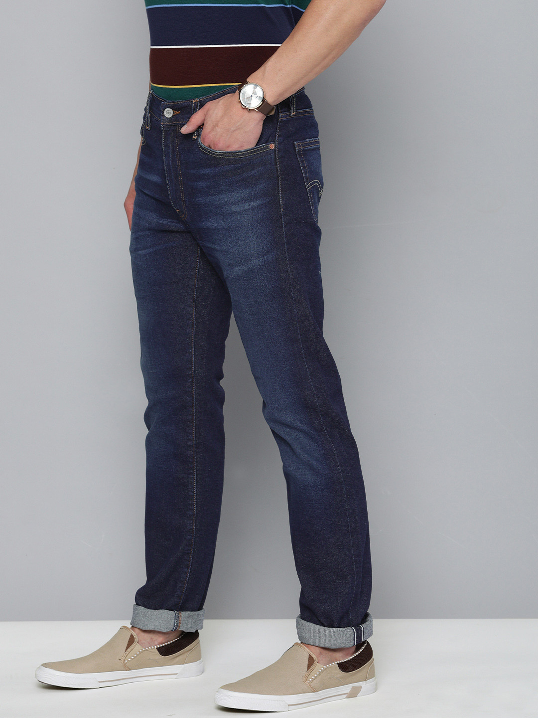 

Levis Men Blue Slim Fit Light Fade Stretchable Jeans