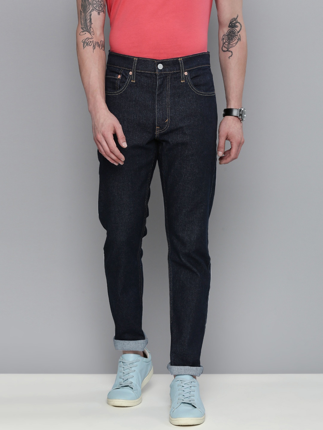 

Levis Men Navy Blue Slim Fit Stretchable Jeans