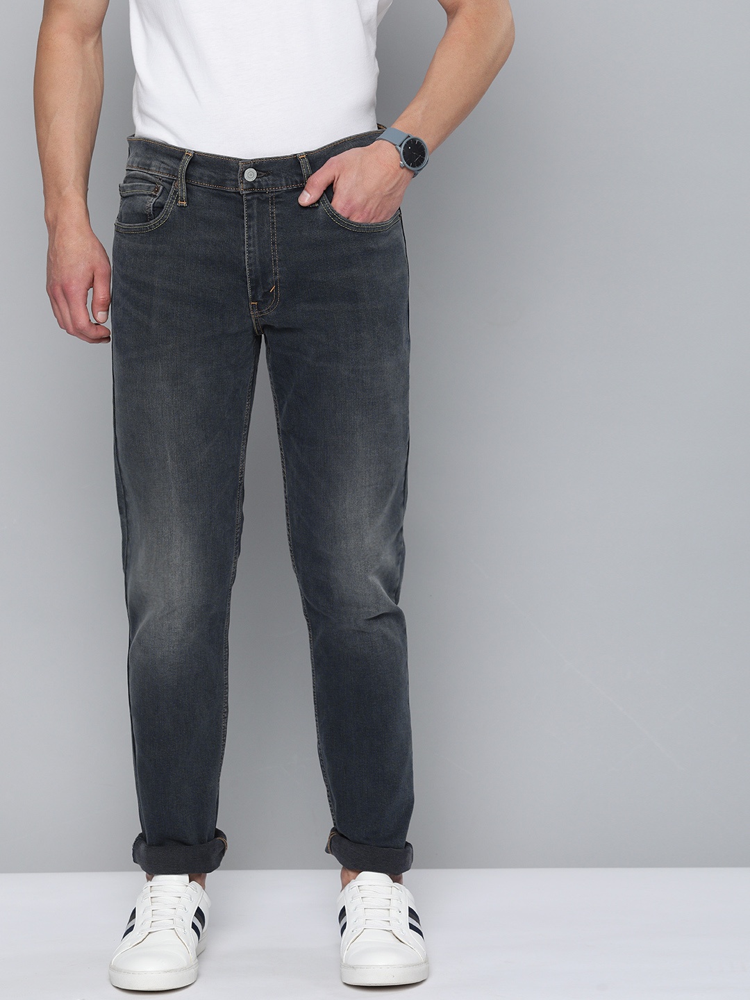 

Levis Men Blue Slim Fit Heavy Fade Stretchable Jeans
