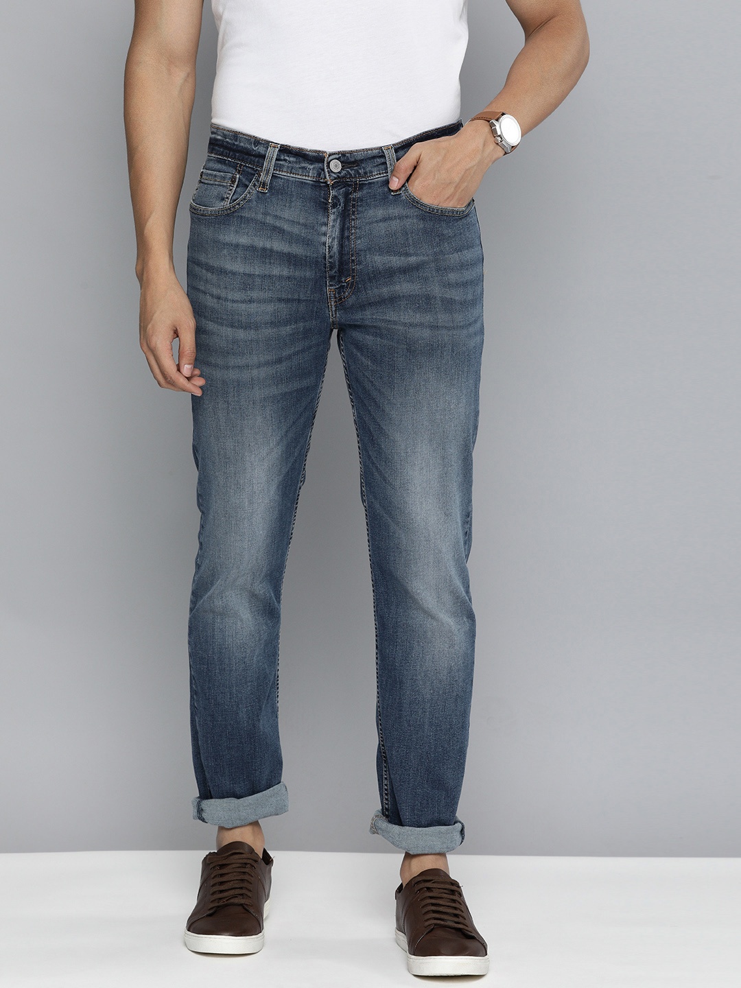 

Levis Men Blue 511 Slim Fit Light Fade Stretchable Jeans