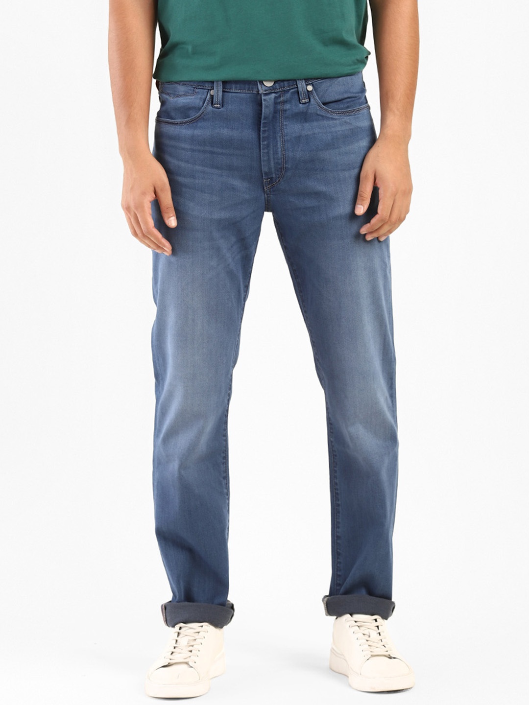 

Levis Men Blue Slim Fit Mid-Rise Heavy Fade Clean Look Stretchable Jeans