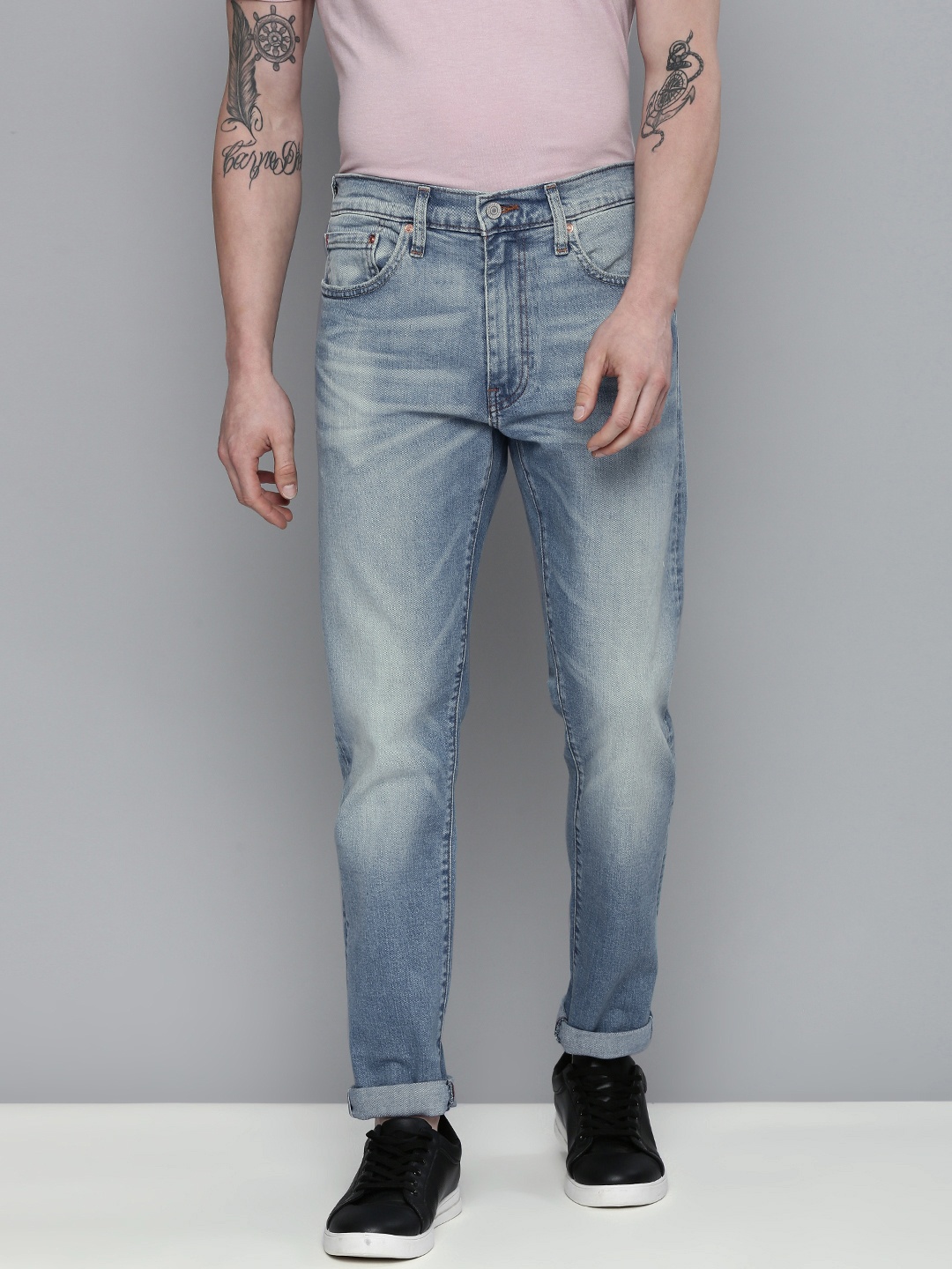 

Levis Men Blue 512 Slim Taper Fit Heavy Fade Stretchable Jeans