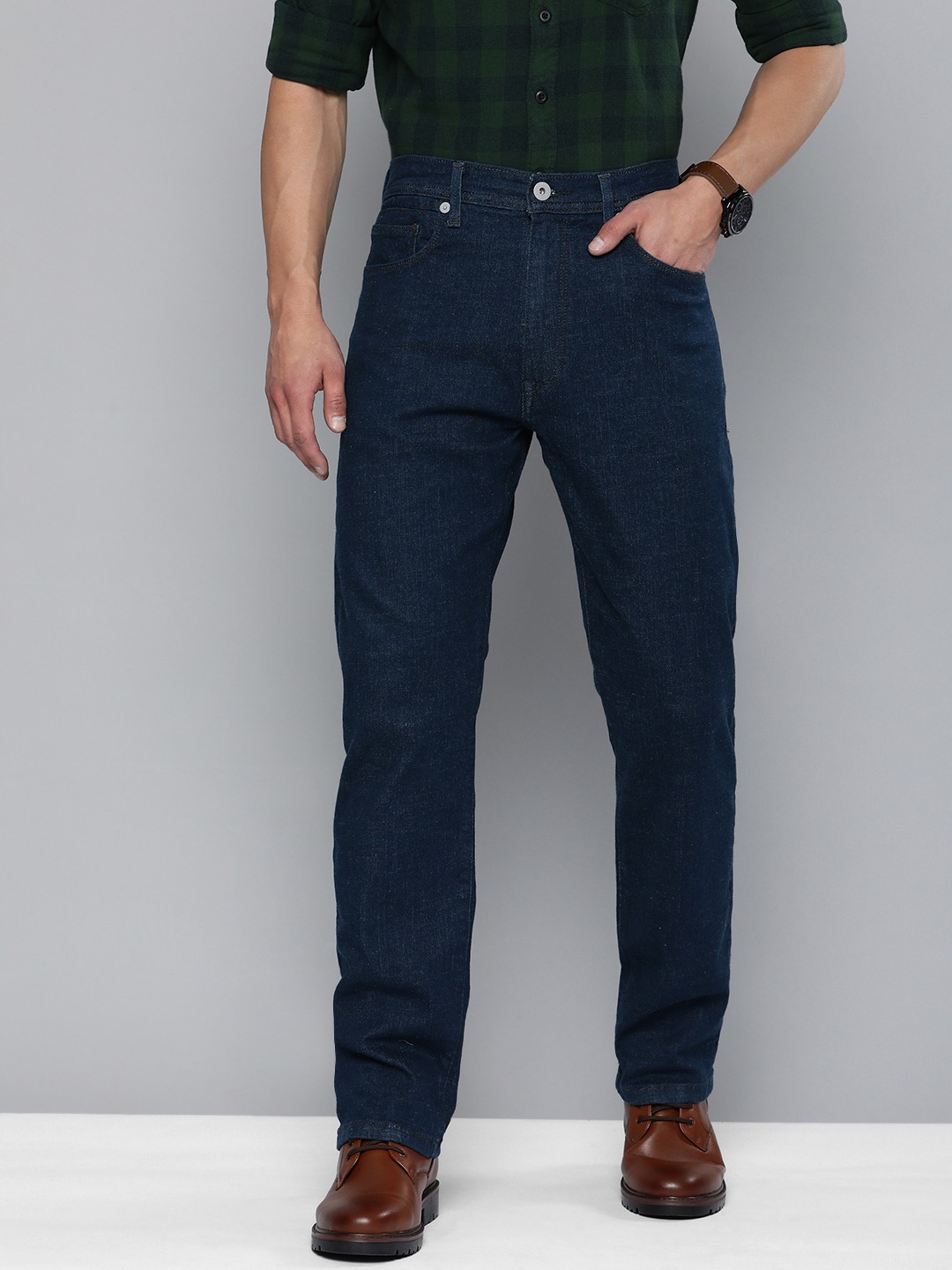 

Levis Men Blue 551 Straight Fit Stretchable Jeans