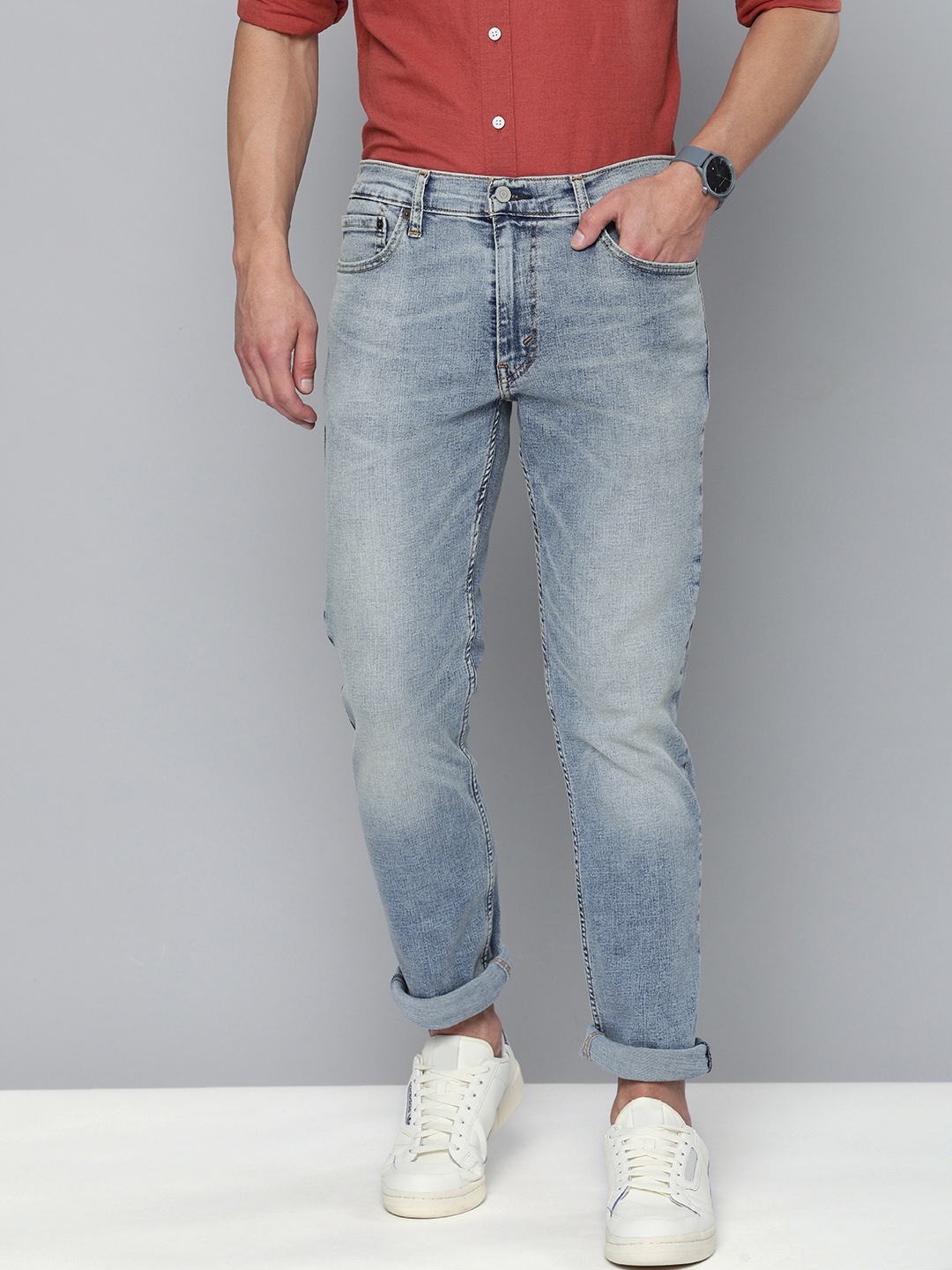

Levis Men Indigo Blue Slim Fit Heavy Fade Stretchable Jeans