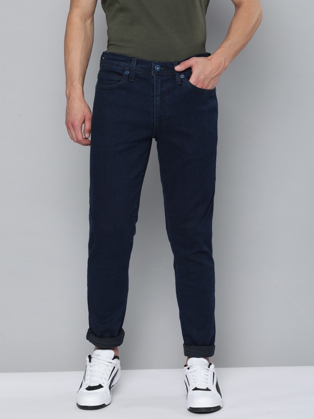

Levis Men Navy Blue Slim Fit Stretchable Jeans