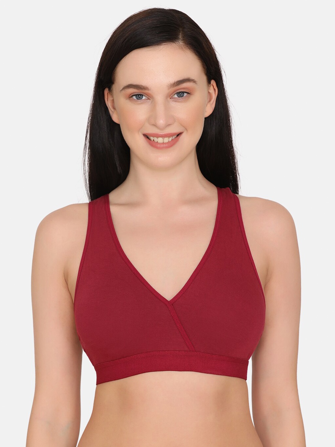 

Nejo Red Full Coverage Maternity Bra