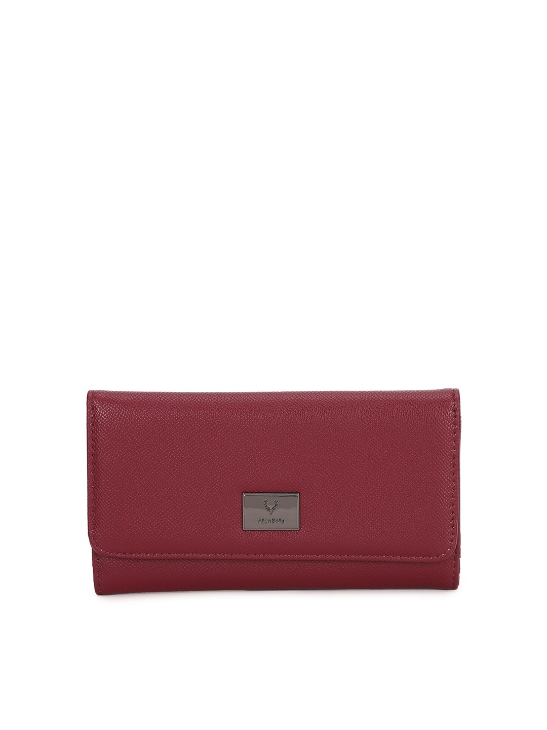 

Allen Solly Women Maroon Textured PU Envelope