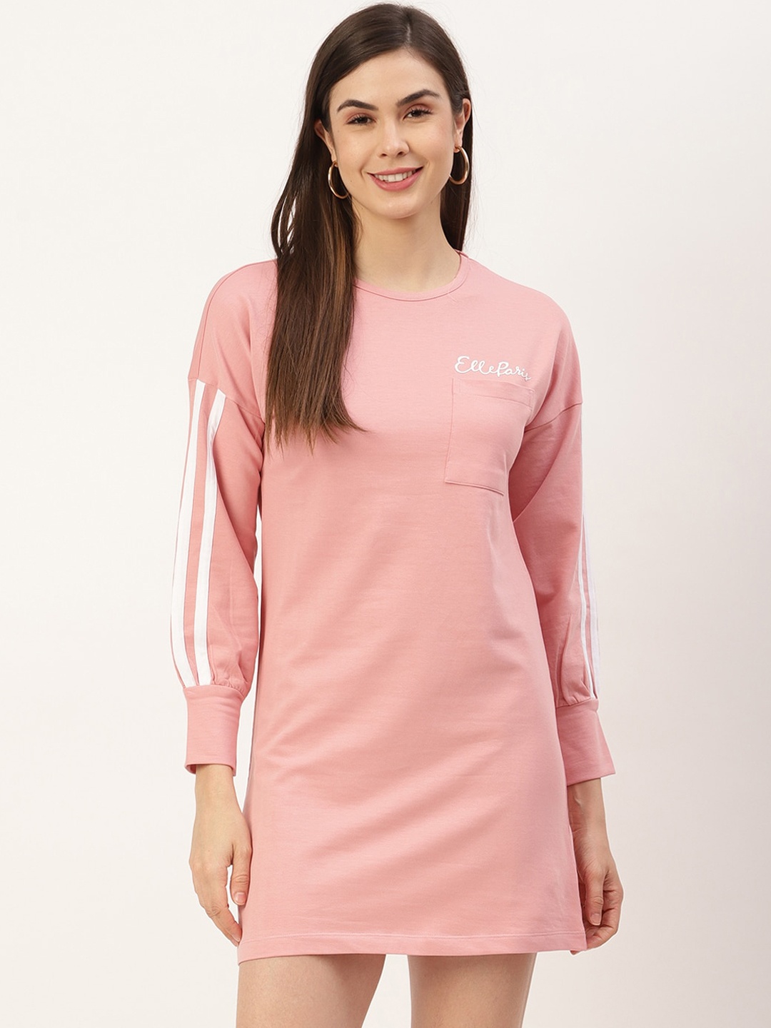 

ELLE Women Pink T-shirt Dress