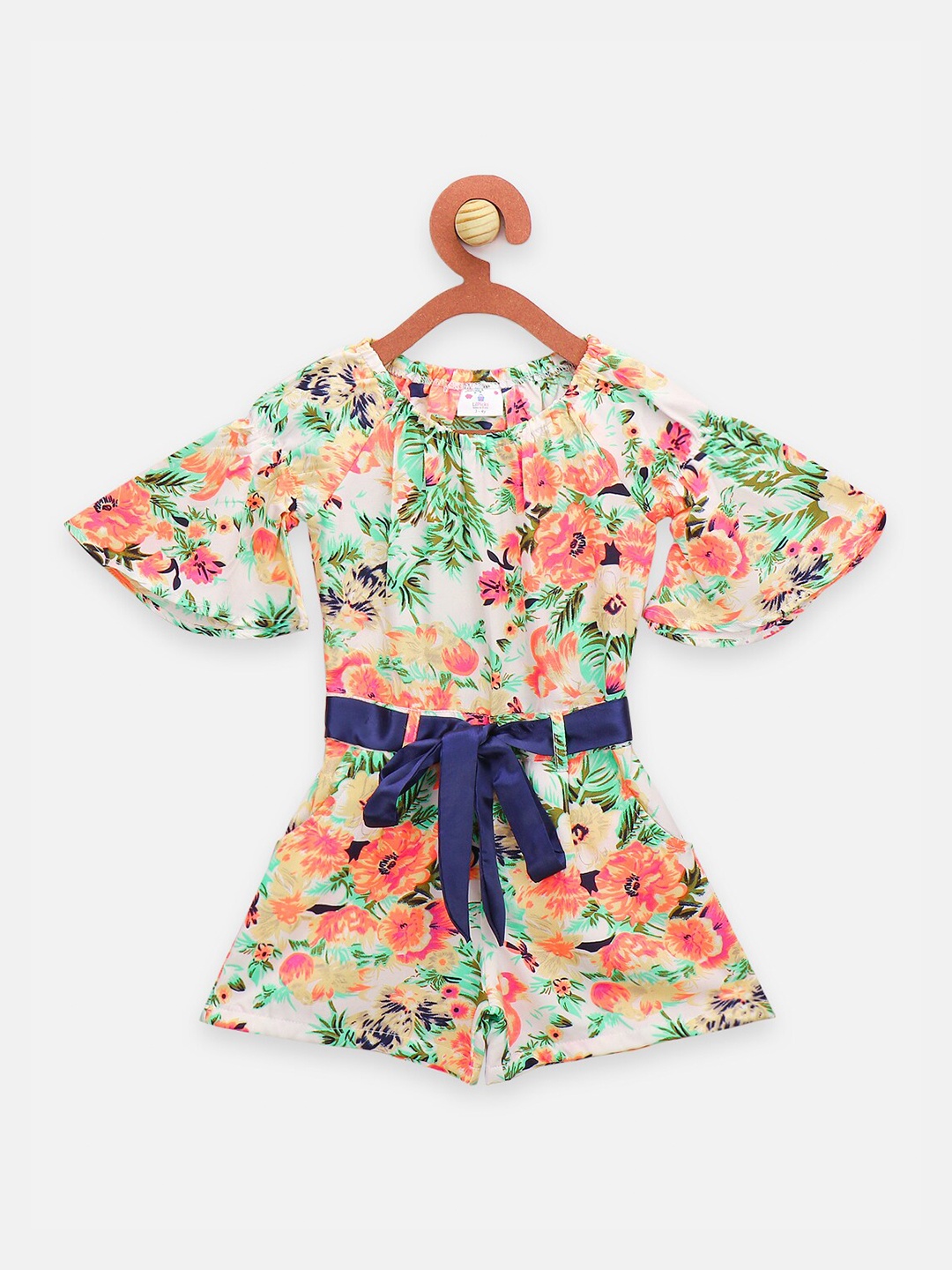 

LilPicks Girls Multicoloured Printed Jumpsuit, Multi