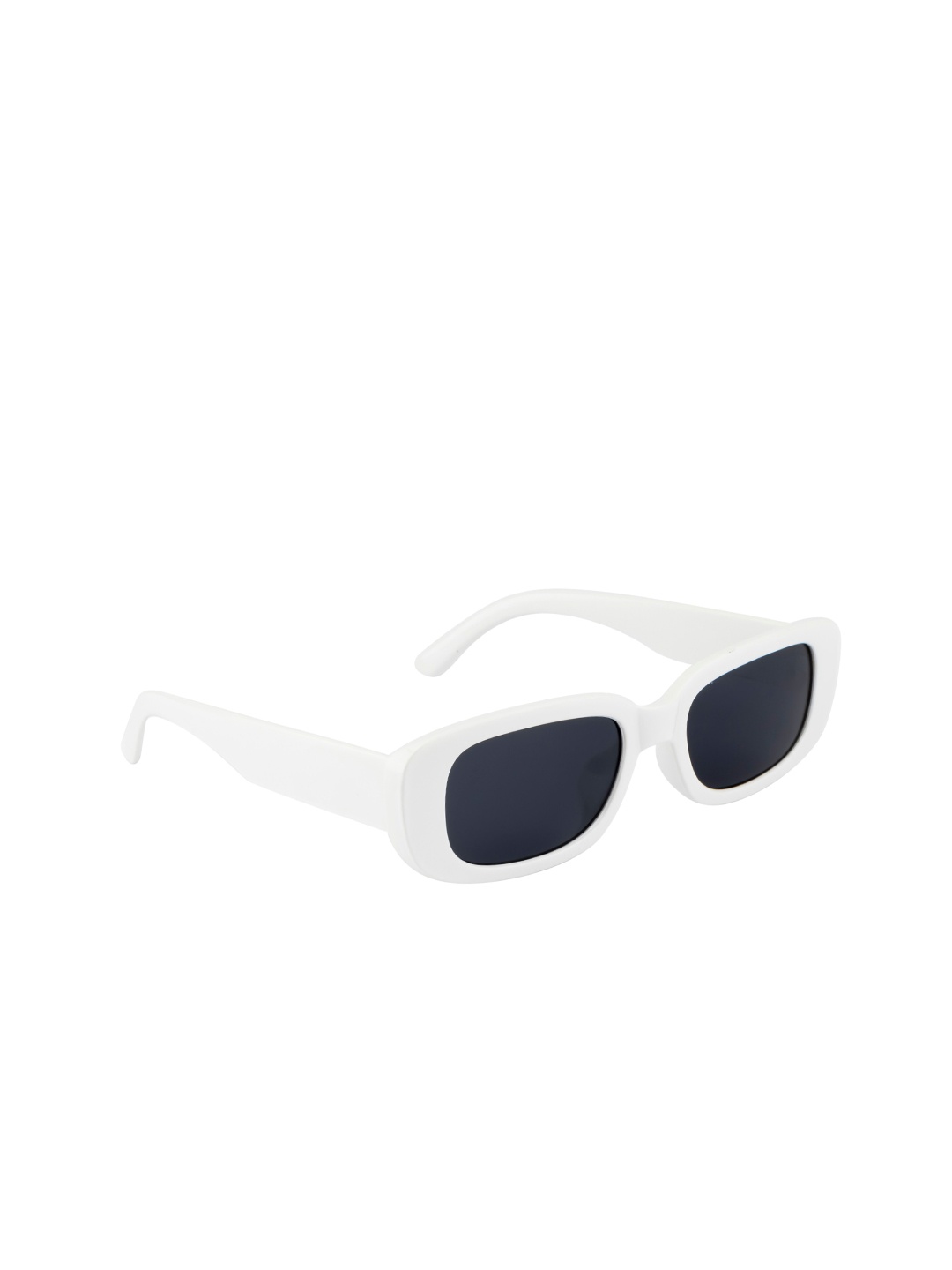 

Ted Smith Unisex Grey Lens & White Rectangle Sunglasses With UV Protected Lens
