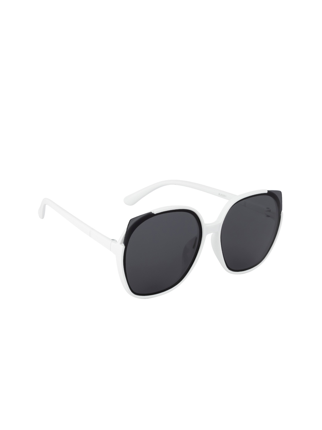 

Ted Smith Women Grey Lens & White Square Sunglasses With UV Protected Lens