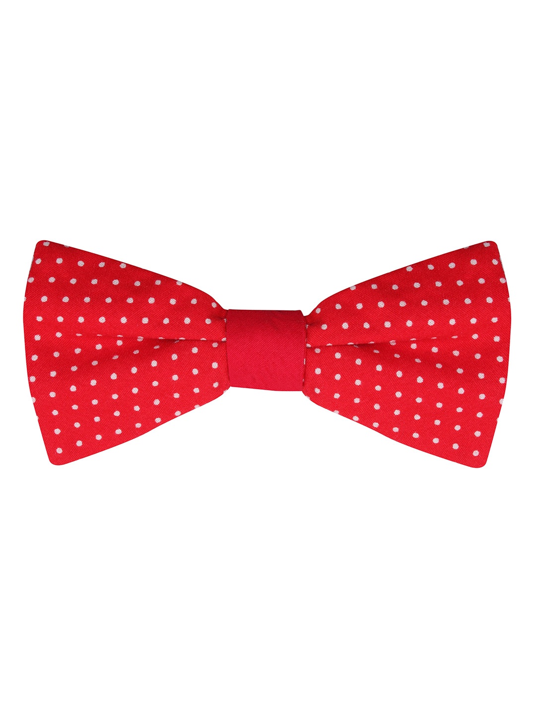 

PELUCHE Men Red & White Polka Dot Printed Bow Tie