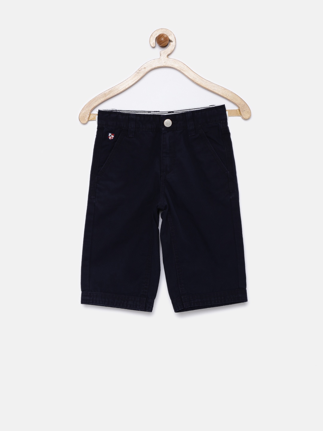 

U.S. Polo Assn. Kids Boys Navy Blue Knee-Length Shorts