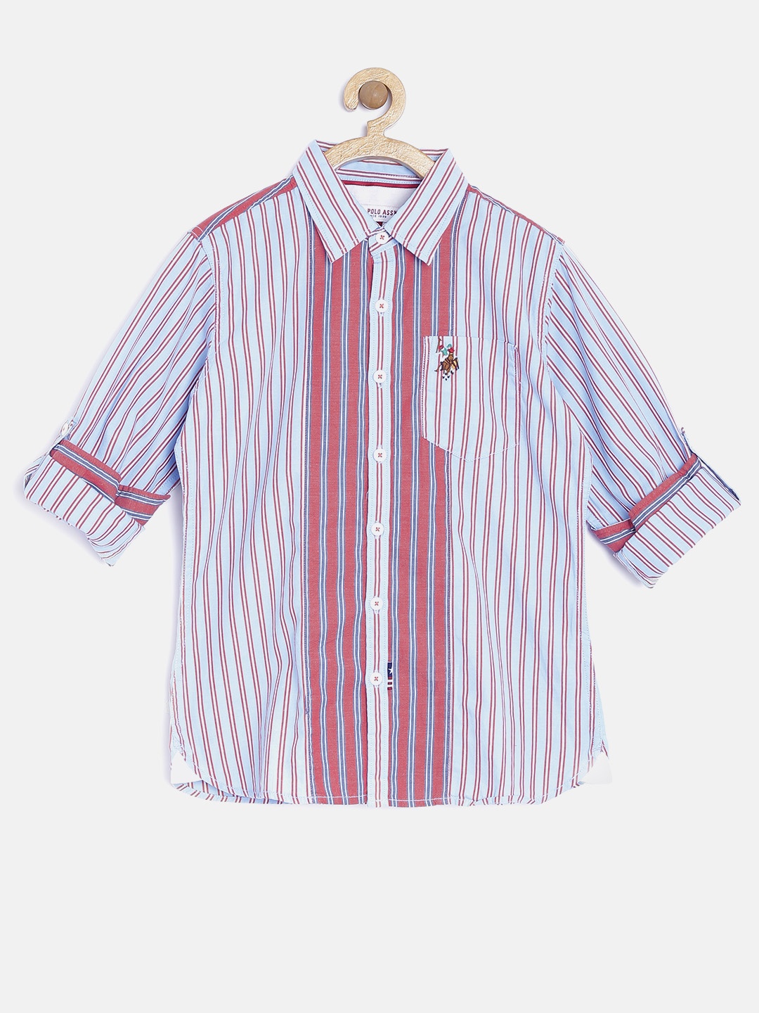 

U.S. Polo Assn. Kids Boys Blue Striped Shirt
