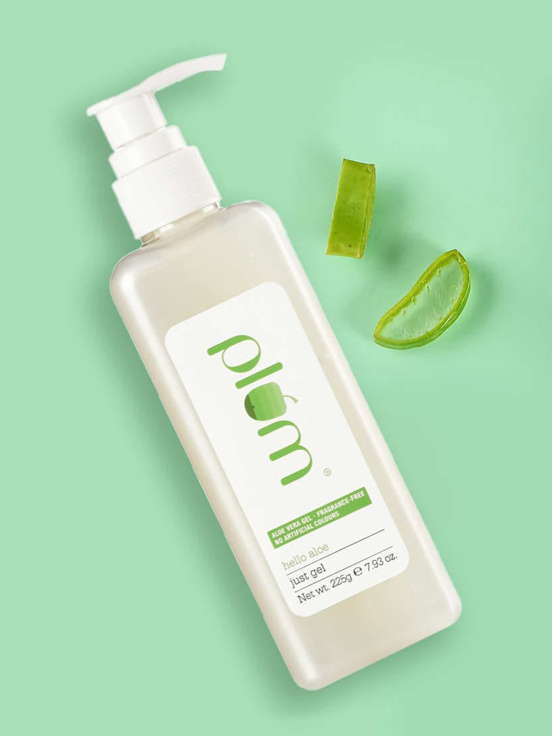 

Plum Hello Aloe Just Gel Pump Pack - 225 gm, White