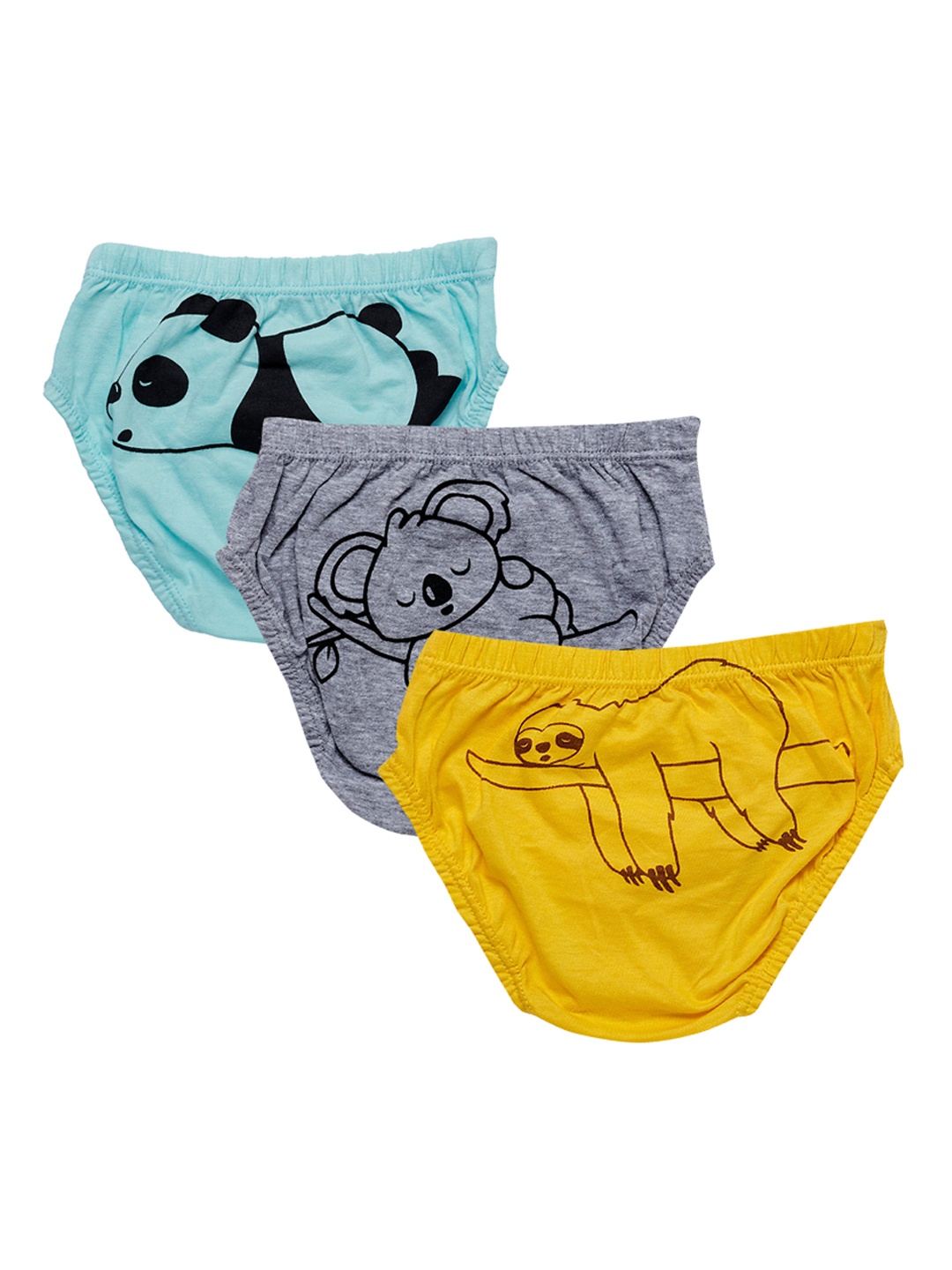 

You Got Plan B Boys Pack Of 3 Pure Cotton Basic Briefs, Yellow
