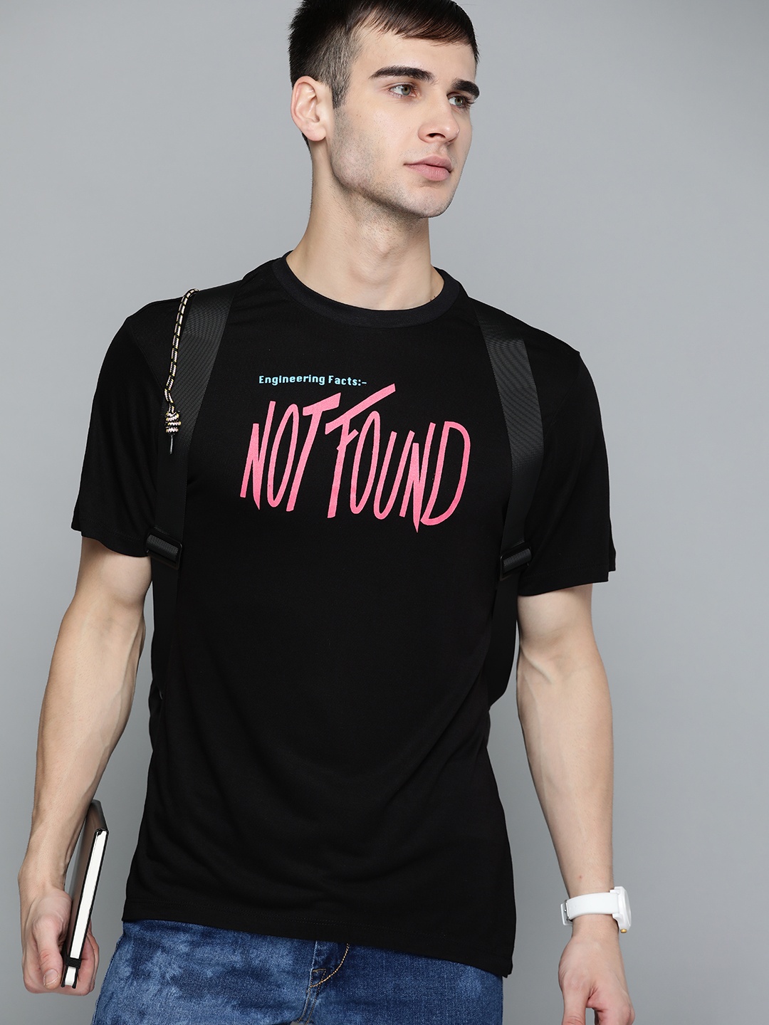 

Kook N Keech Unisex Black Pink Pure Cotton Printed Pure Cotton T-shirt