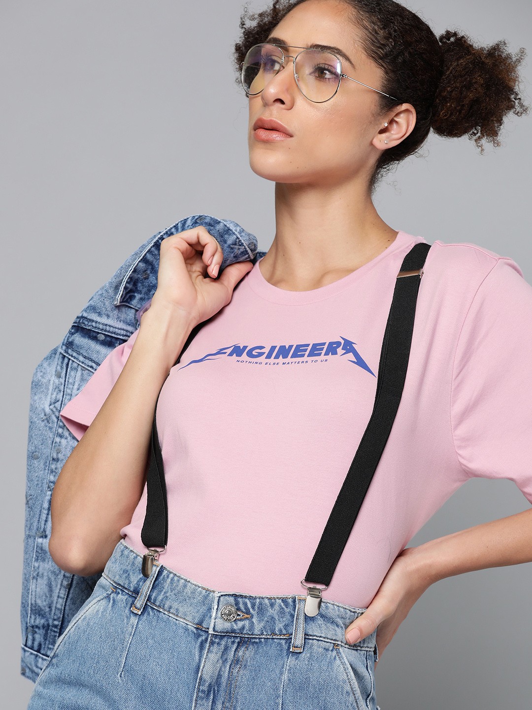 Kook N Keech Unisex Pink Typography Printed Pure Cotton T-shirt
